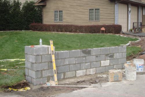 Foundation for Entrance Wall